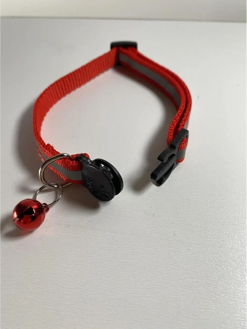 Red Cat Breakaway Collar with Jingle Bell, New
